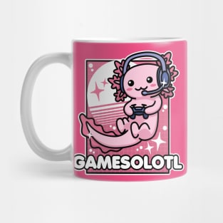 Gamesalotl Cute Kawaii Axolotl Gamer Mug